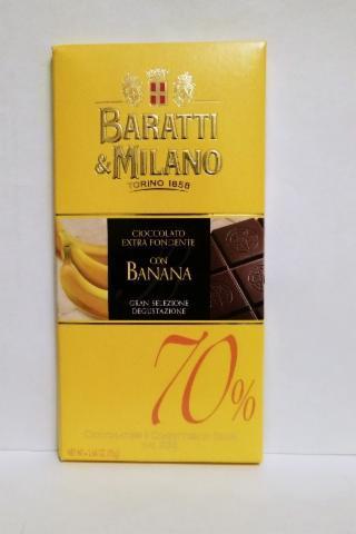 Фото - Шоколад горький с кусочками сушеного банана 'Baratti & Milano'