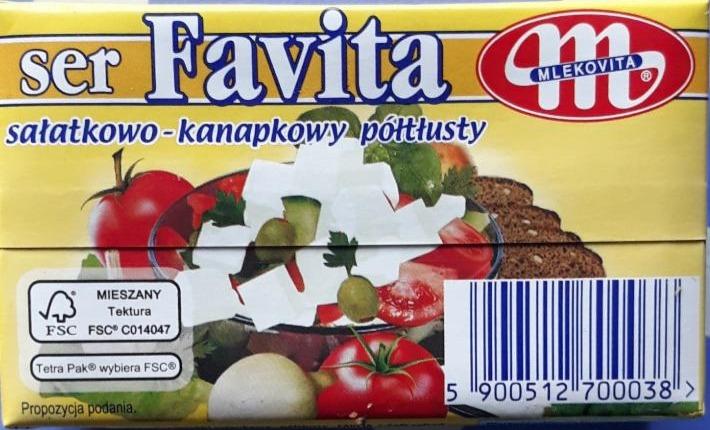 Фото - Сыр мягкий солёный 12% салатный Favita Mlekovita