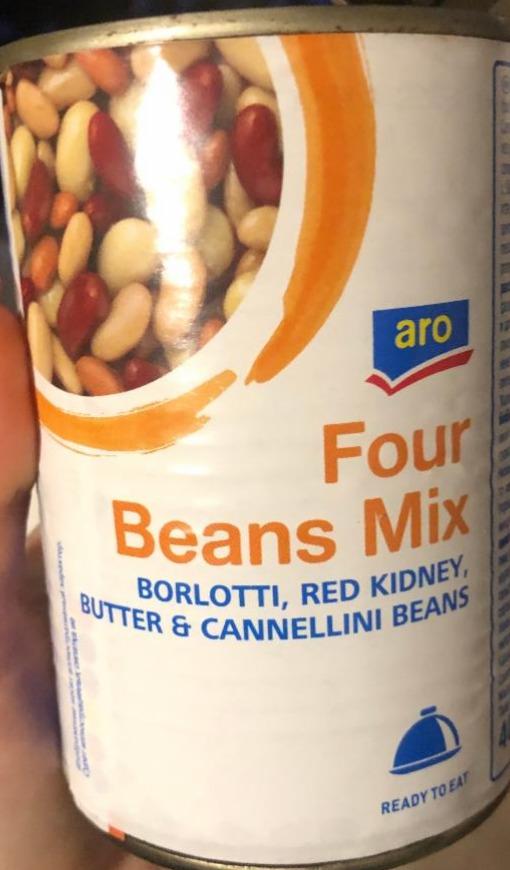 Фото - Суміш з бобів консервована Four Beans Mix Aro