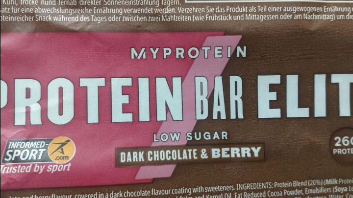 Фото - Protein bar Elite Dark Chocolate & Berry