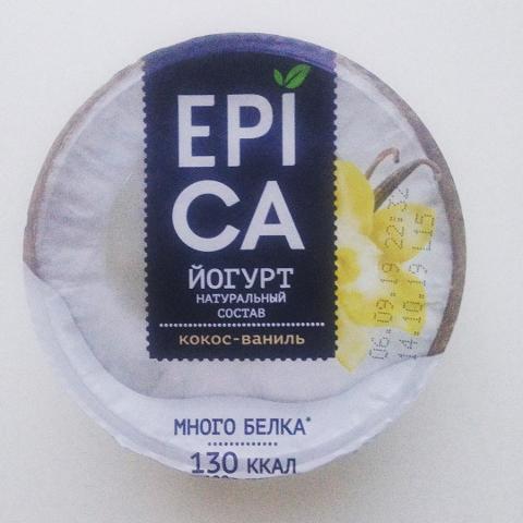 Фото - йогурт много белка кокос и ваниль Epica Эпика