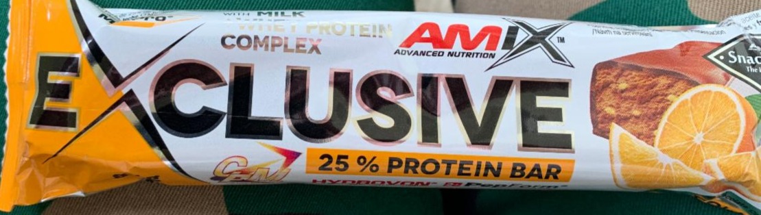 Фото - Протеиновый батончик 25% апельсин-шоколад Exclusive Amix Nutrition