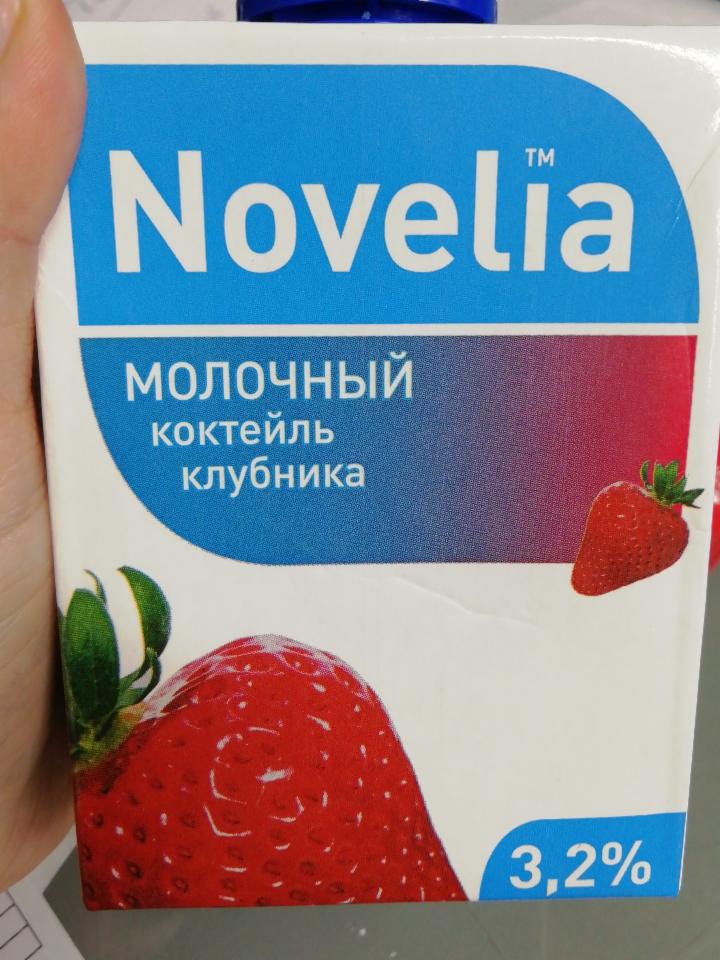 Фото - молочный коктейль клубника Novelia