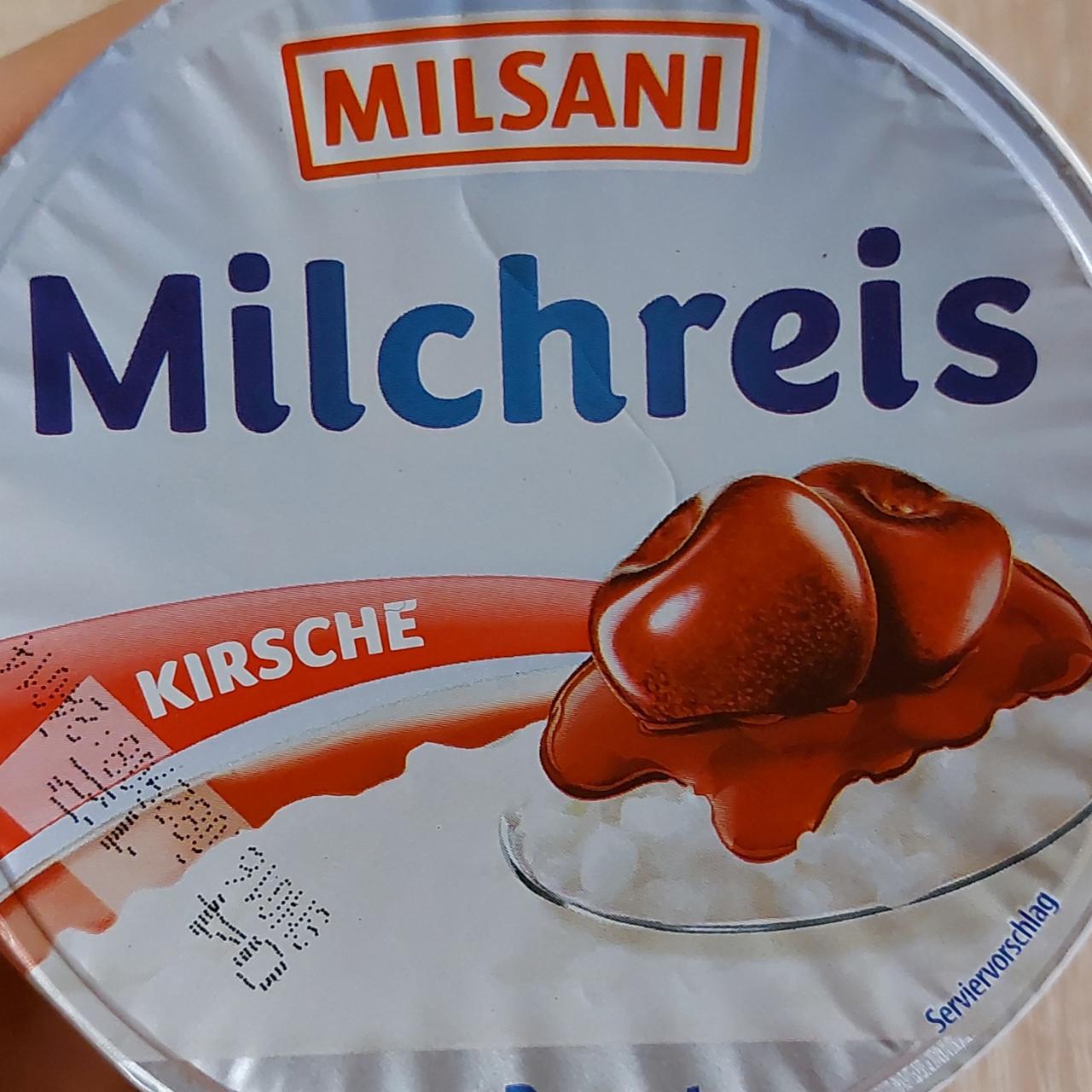 Фото - рисовая молочная каша с вишней Milchreis Milsani