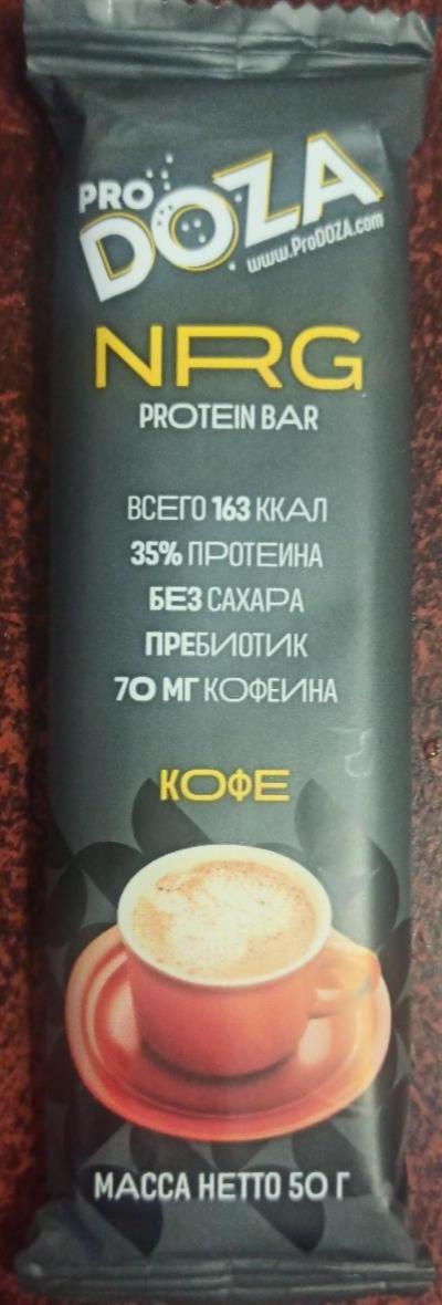 Фото - Протеиновый высокобелковый батончик со вкусом кофе ProDOZA