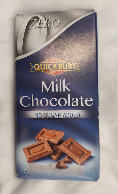 Фото - Шоколад молочный без сахара Quickbury