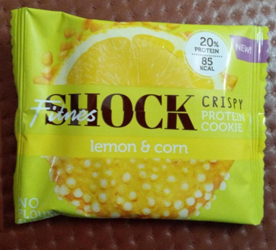 Фото - Печенье неглазированное лимон кукуруза Fitnes shock