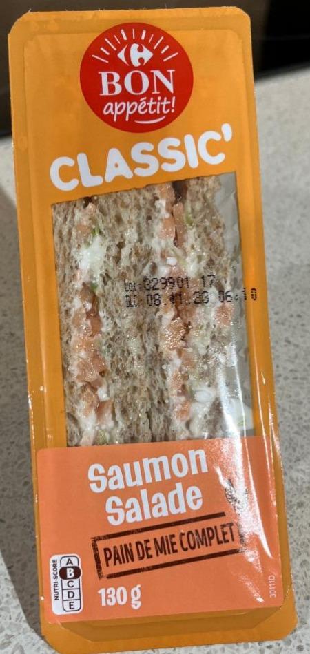 Фото - Sandwich Saumon Salade Bon appetit