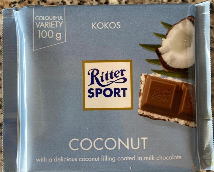 Фото - Шоколад молочный с кокосовой начинкой Ritter Sport