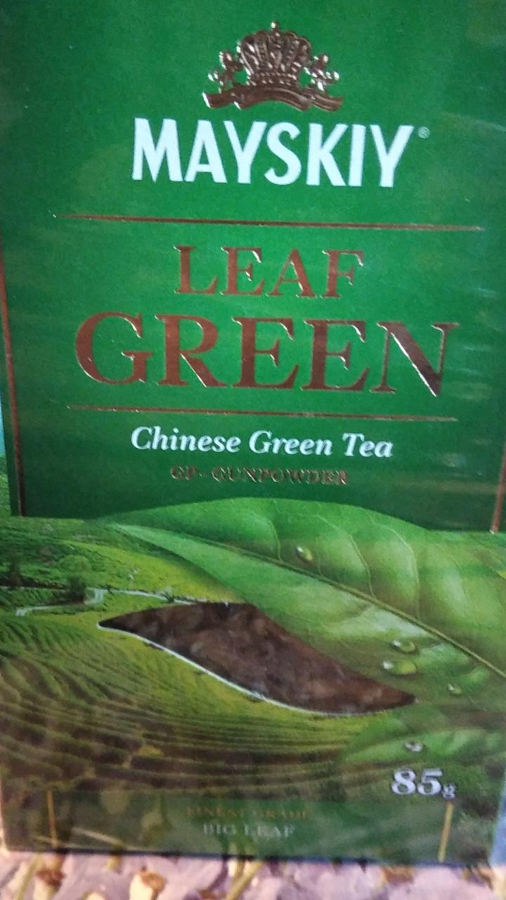 Фото - Чай зеленый китайский байховый Leaf Green Майский