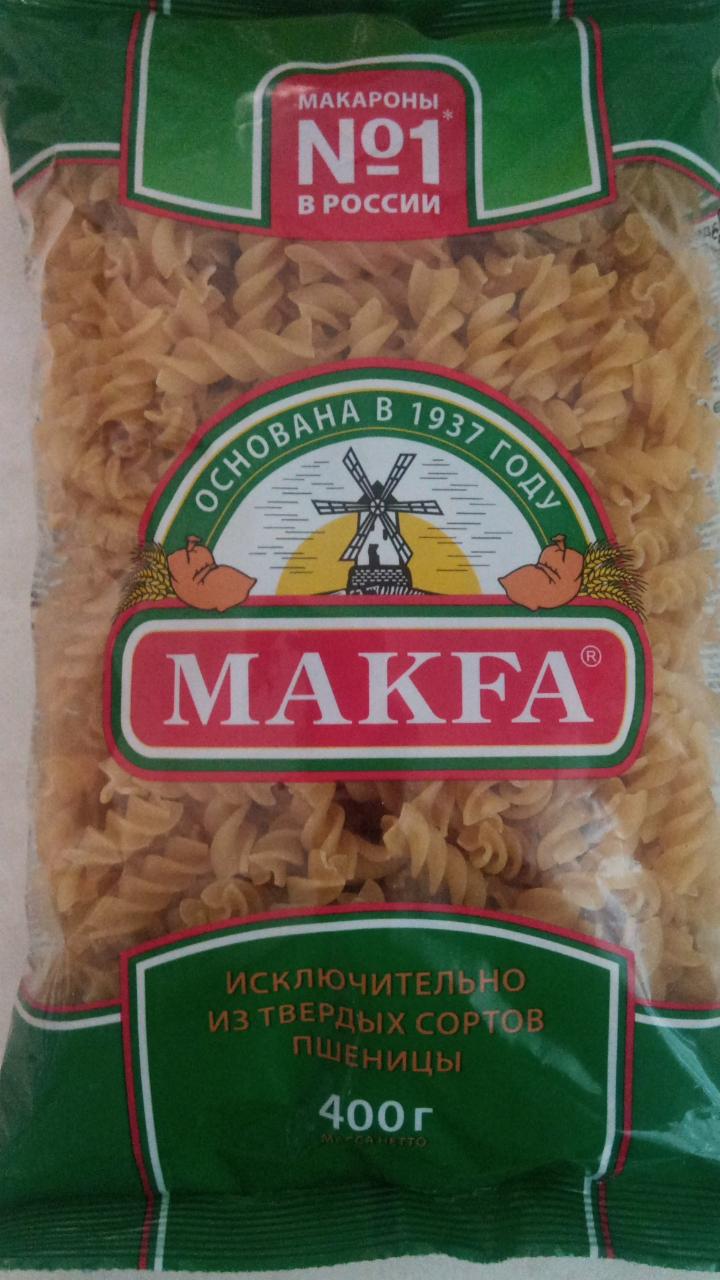 Фото - Макароны из твердых сортов пшеницы спирали MAKFA