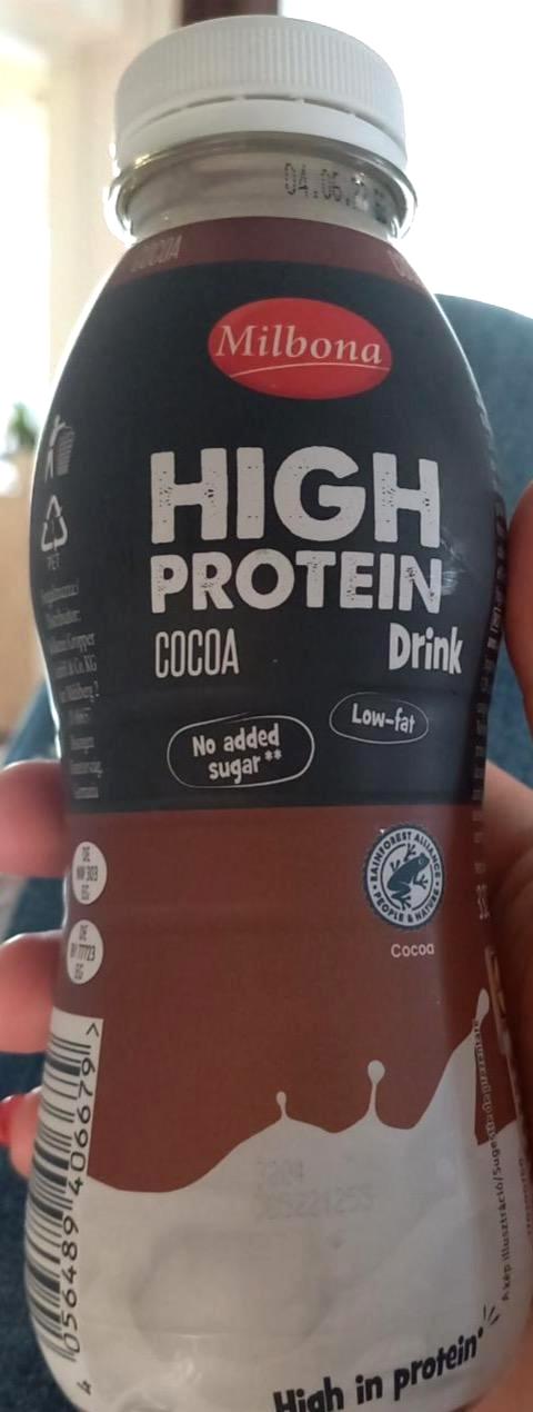 Фото - Напиток протеиновый шоколадный High Protein Chocolate Drink Milbona