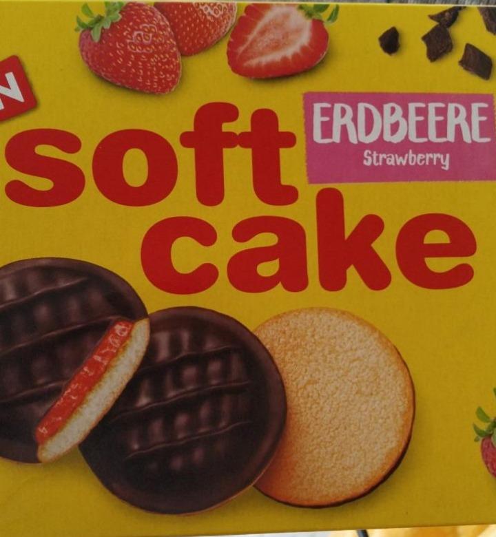 Фото - Печенье с желе в шоколаде клубника Soft Cake Erdbeere strawberry Griesson