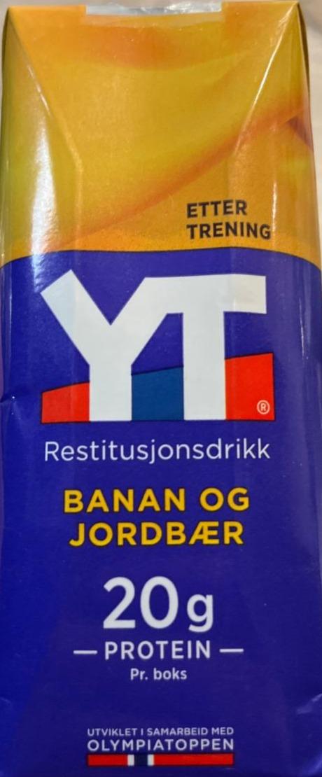 Фото - протеиновый напиток со вкусом банана YT Restitusjonsdrikk