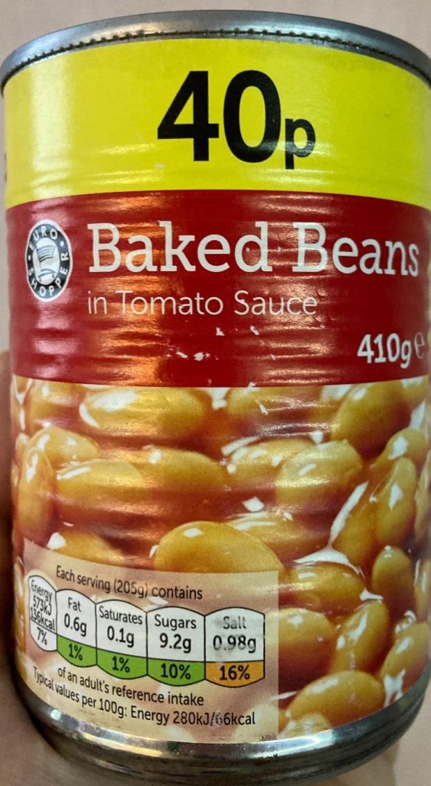 Фото - Фасоль в томатном соусе Baked Beans in Tomato Sauce Euro Shopper