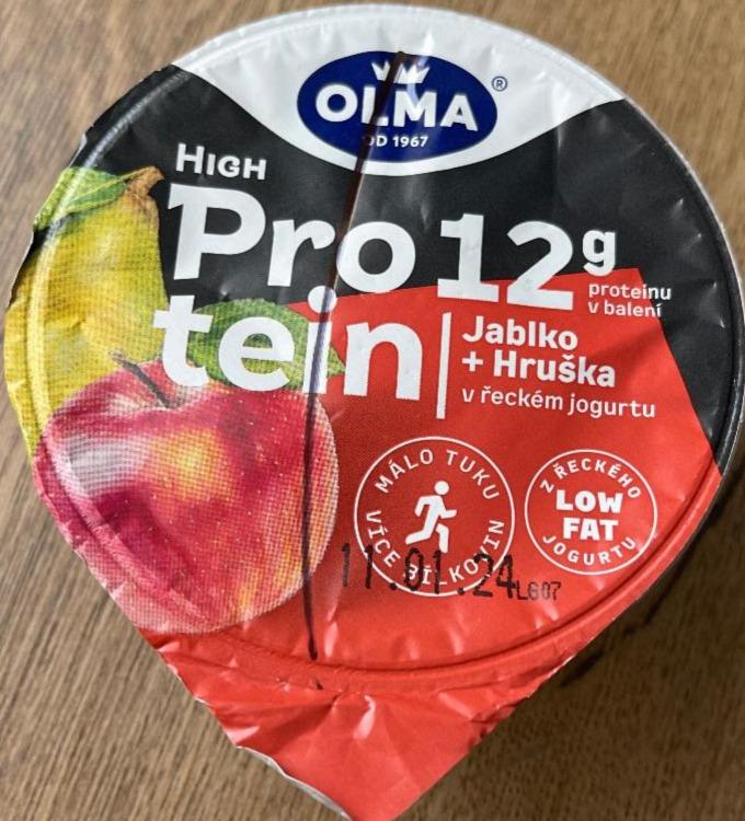 Фото - High Protein 12g Jablko+Hruška v řeckém jogurtu Olma