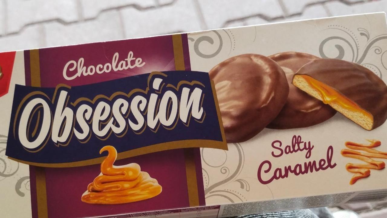 Фото - печенье с соленой карамелью в шоколадной глазури Obsession