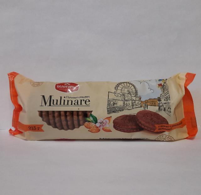 Фото - Печенье-сендвич 'Mulinare' с какао с миндальной начинкой