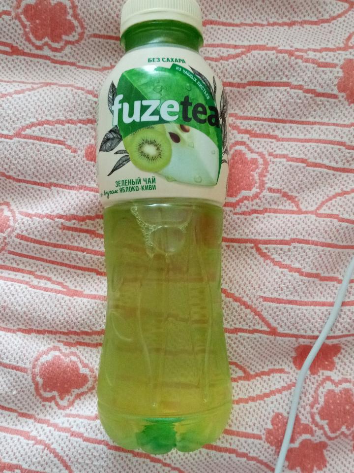 Фото - напиток зелёный чай со вкусом яблоко-киви без сахара Fuzetea