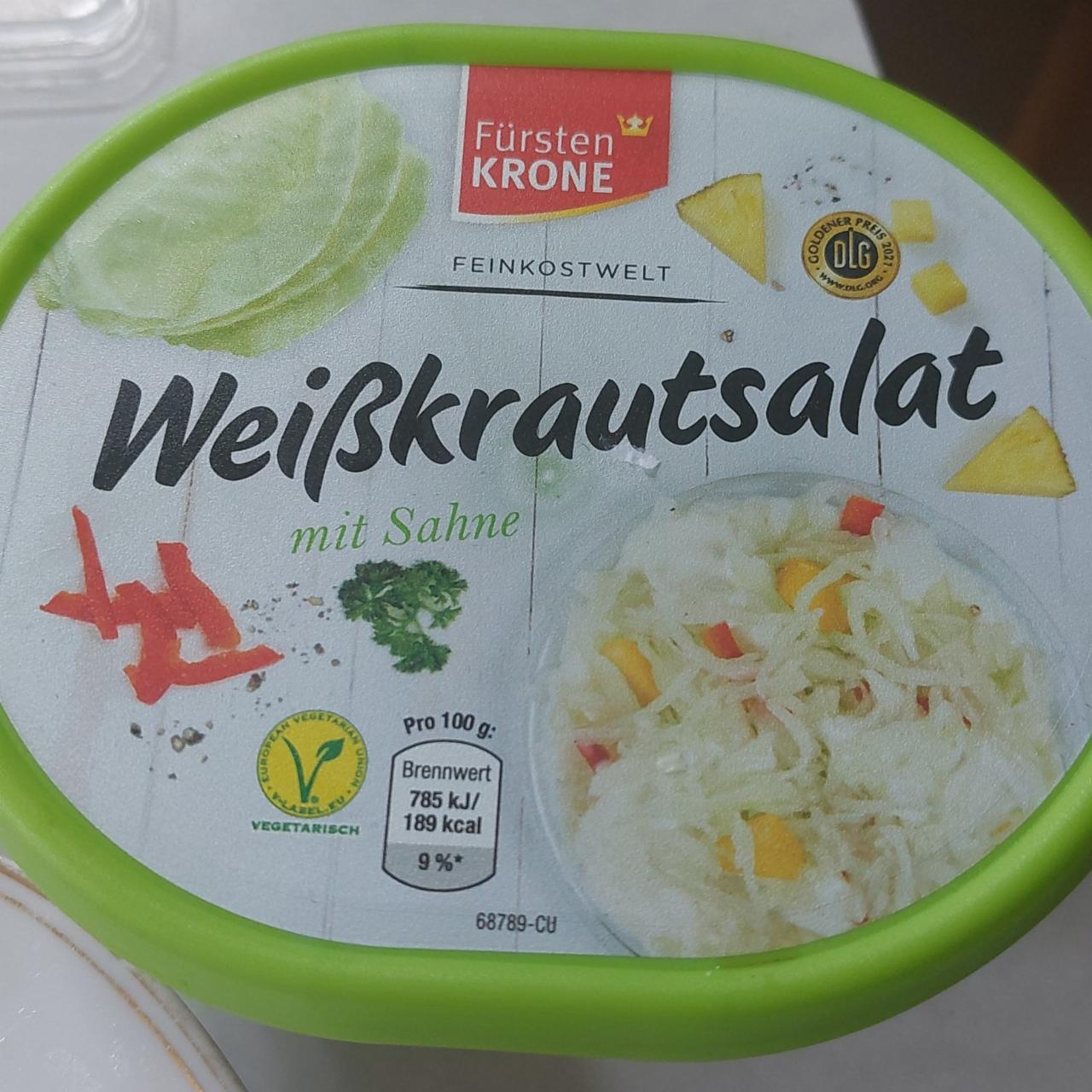 Фото - Weißkrautsalat mit Sahne Fürsten Krone