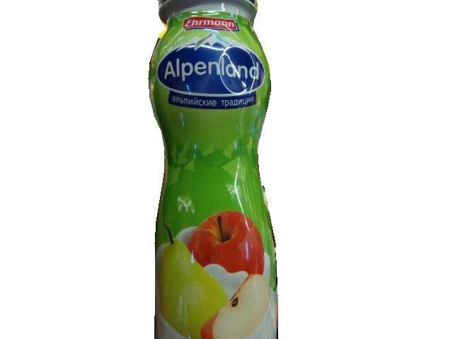 Фото - Напиток йогуртный Альпийские традиции с яблоком и грушей Alpenland