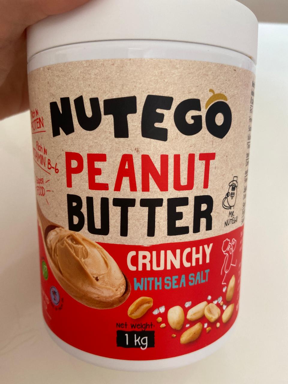 Фото - Паста арахисовая с солью Peanut Butter Crunchy Nutego