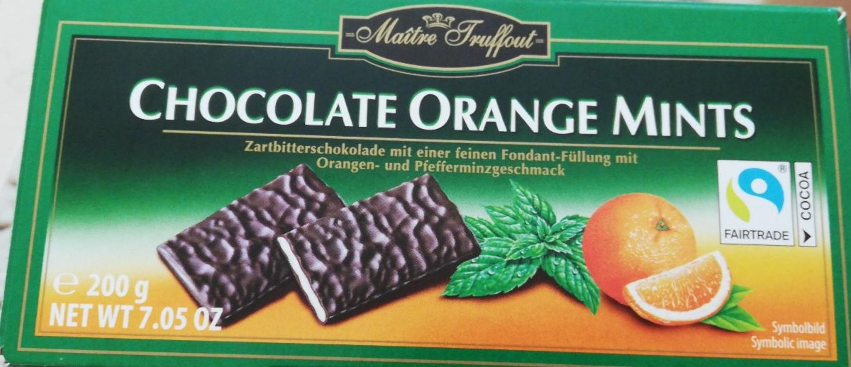 Фото - Мятный шоколад с апельсином Maitre Truffout