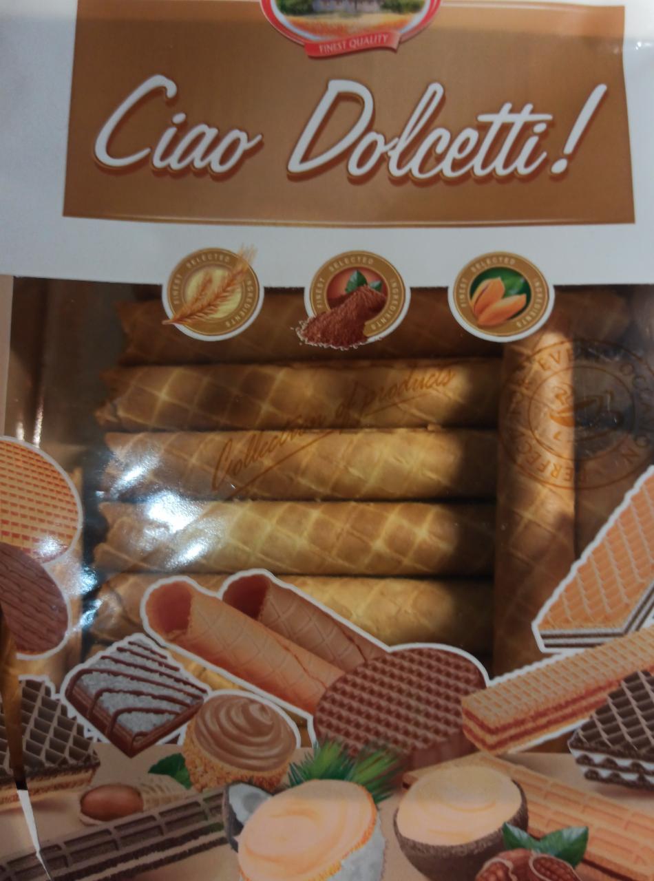 Фото - Масляные вафельные трубочки Ciao Dolcetti