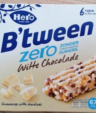Фото - злаковый батончик белый шоколад B'tween zero Hero