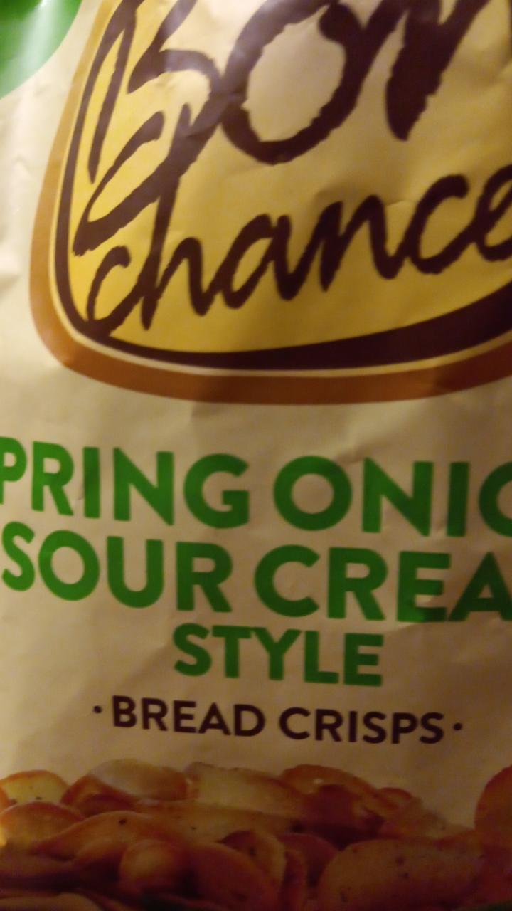 Фото - Spring onion&sour cream style bread crisps Bon Chance