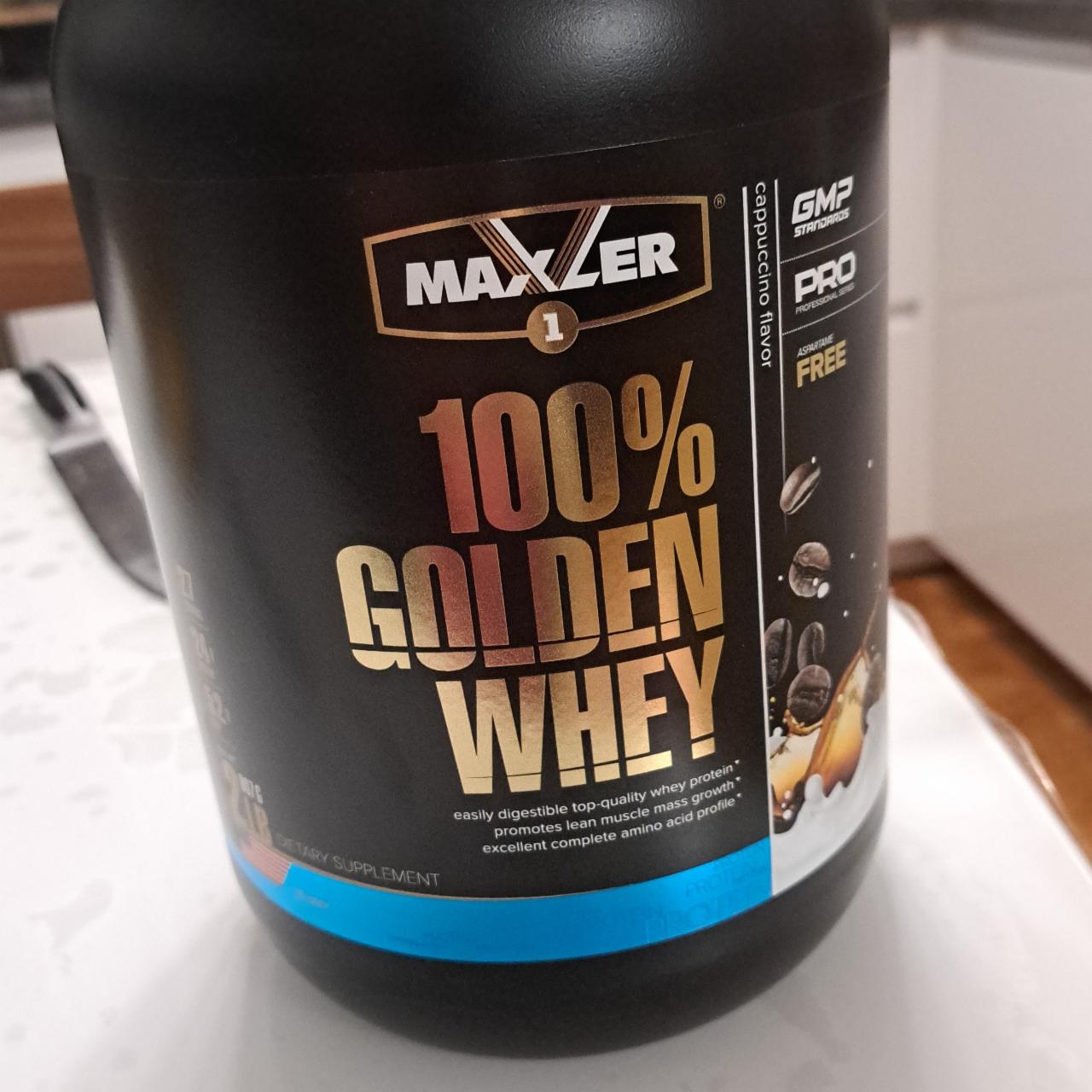 Фото - Протеин 100% golden whey вкус капучино Maxler