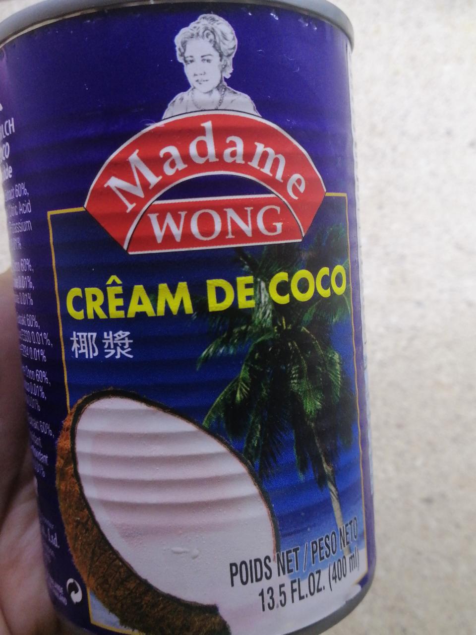 Фото - кокосовый крем Madame wong