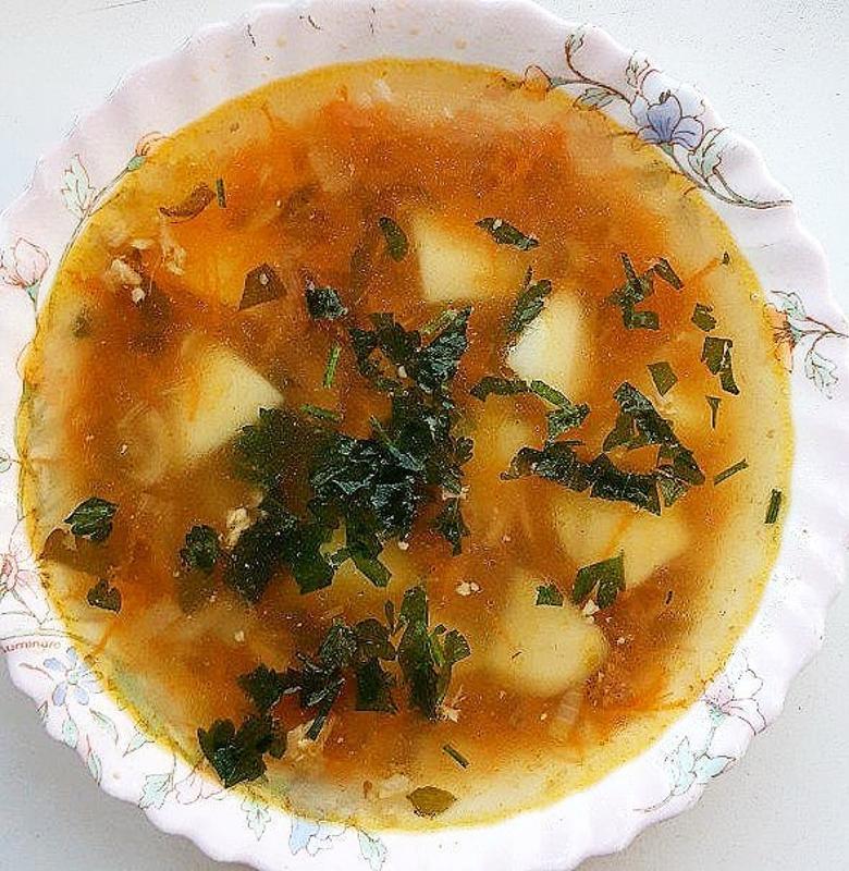 Фото - Куриный суп с картофелем