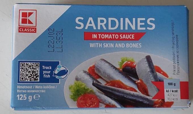 Фото - Сардины в томатном соусе K-Classic