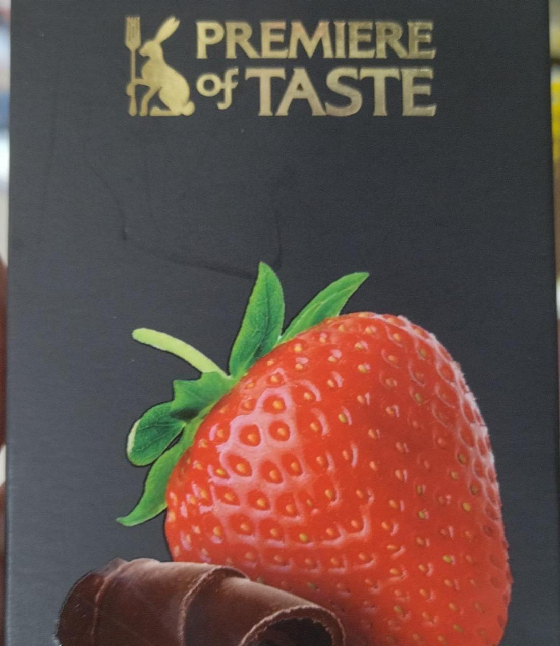 Фото - Шоколад темный с клубничной начинкой Premier of Taste