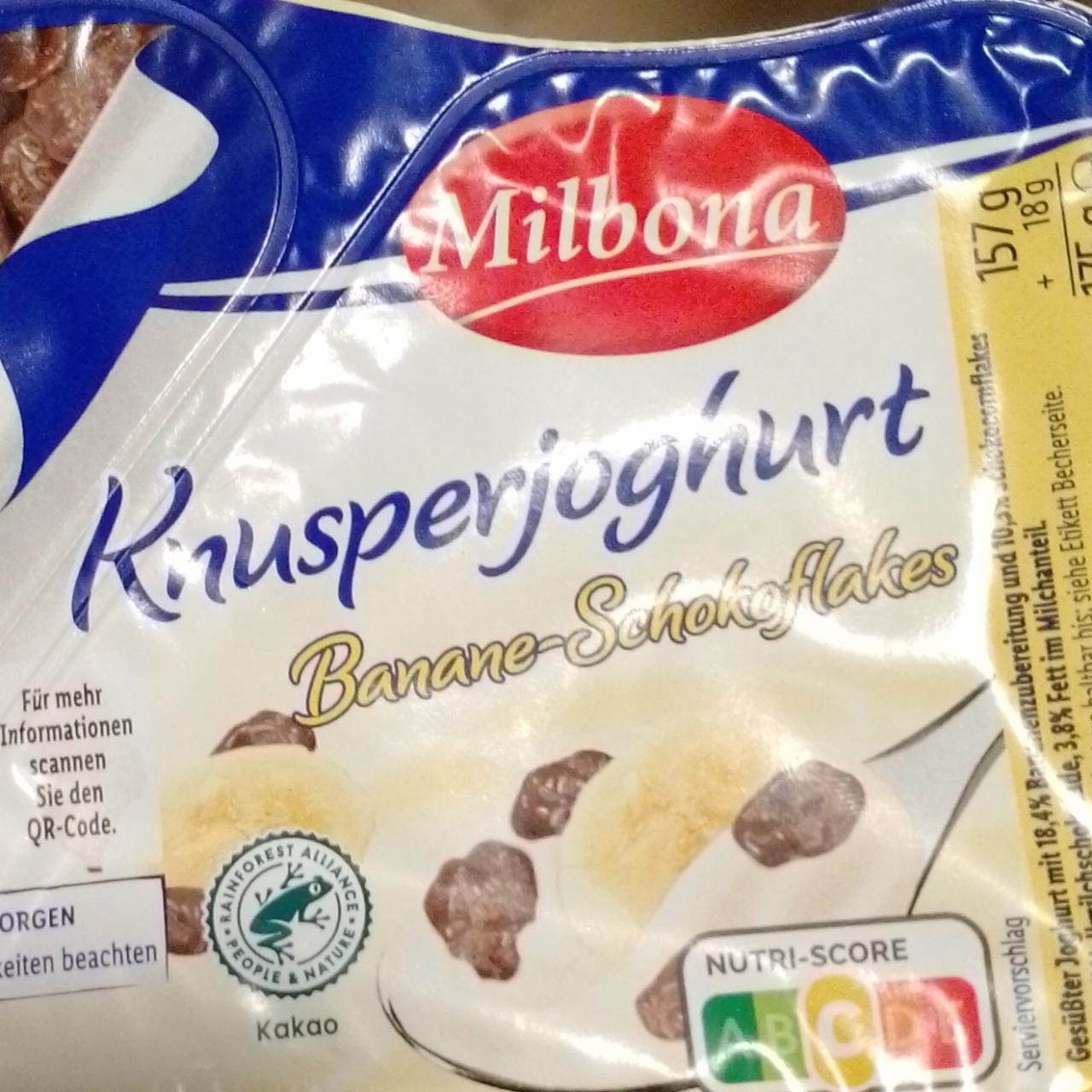 Фото - Knusperjoghurt Banane-Schokoflakes Milbona