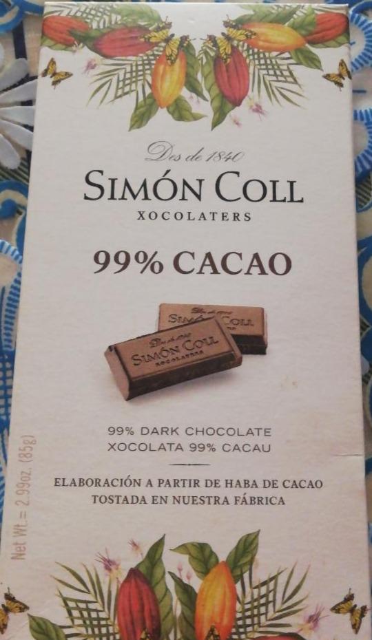 Фото - Черний шоколад 85% SIMON COLL