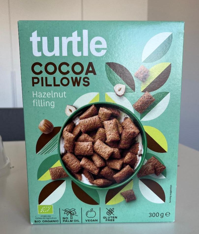 Фото - Завтрак сухой Какао-подушечки с органическим фундуком Cocoa Pillows Turtle