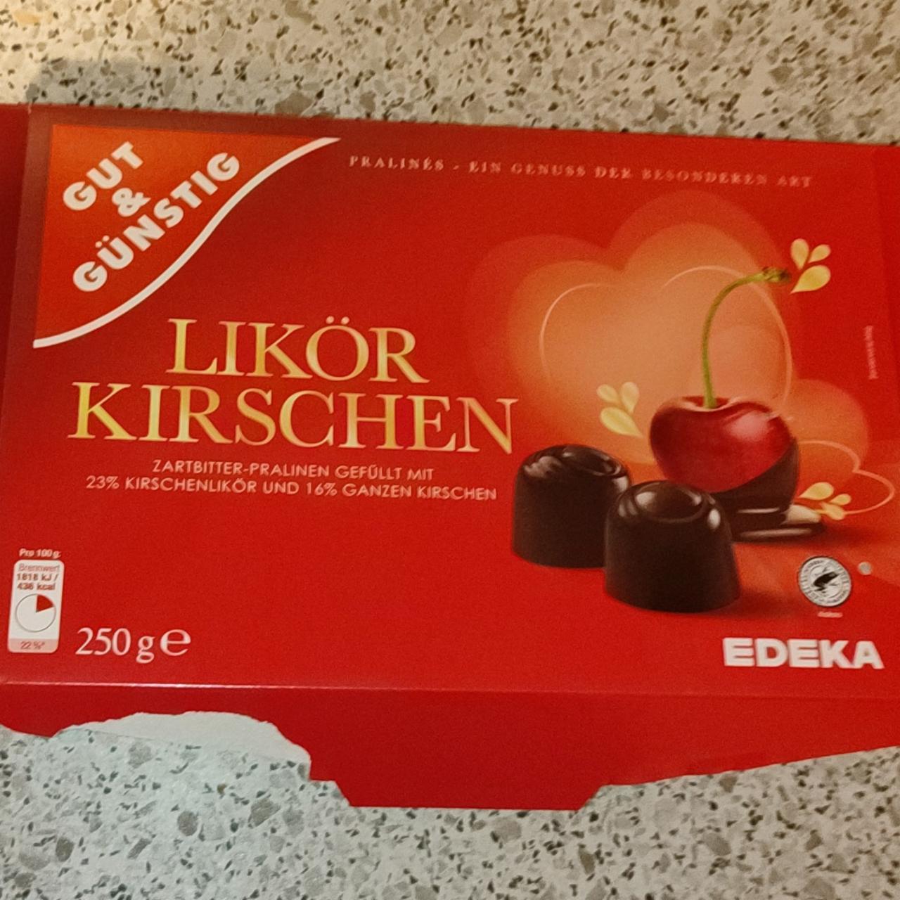 Фото - Ликёрные конфеты Likör Kirschen Gut&Günstig Edeka