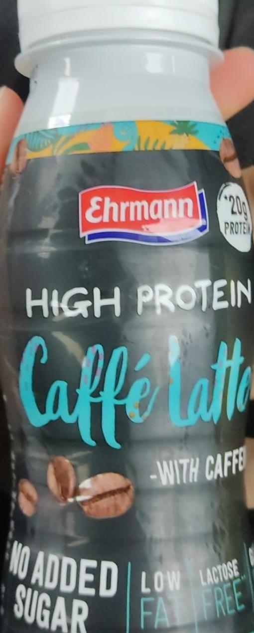 Фото - Протеиновый йогуртовый напиток кофе латте Ehrmann