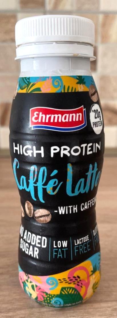 Фото - Протеиновый йогуртовый напиток кофе латте Ehrmann