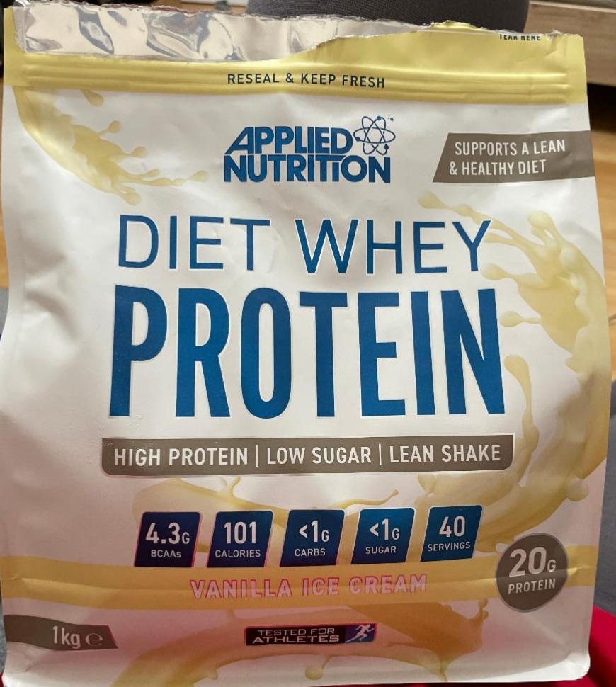 Фото - Сывороточный протеин Diet Whey Ванильное мороженое Applied Nutrition