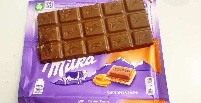 Фото - Шоколад карамель крем caramel cream Milka Милка