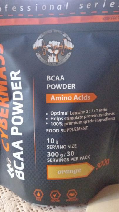 Фото - аминокислоты вкус апельсин Cybermass BCAA Powder