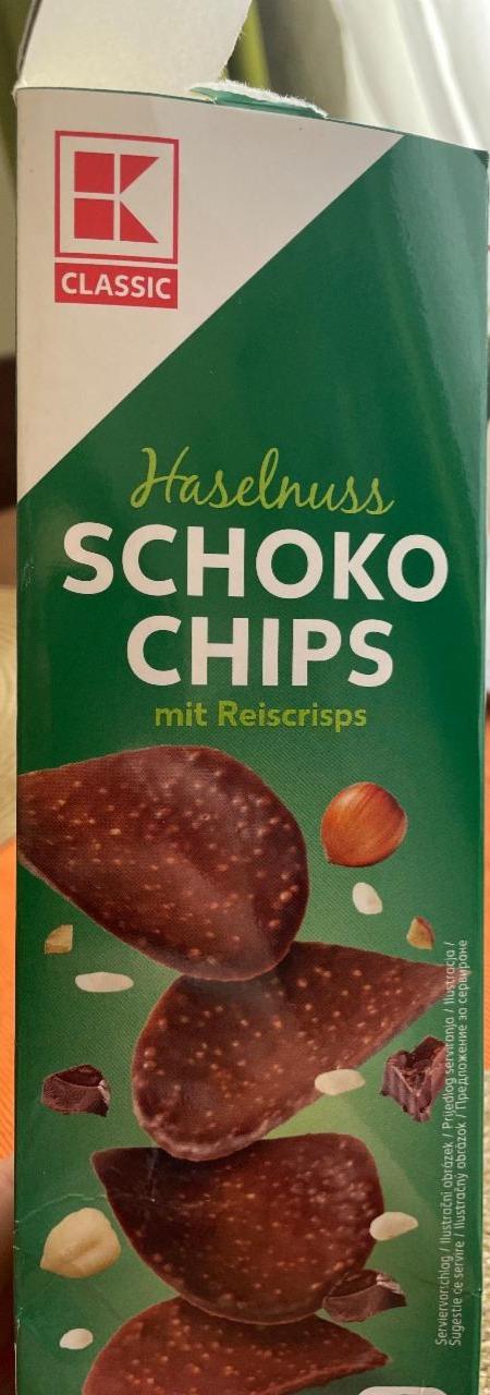 Фото - Чипсы шоколадные Schoko Chips Haselnuss K-Classic
