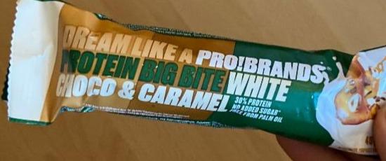 Фото - протеиновый батончик белый шоколад-карамель PROTEIN BIG BITE Pro!brands