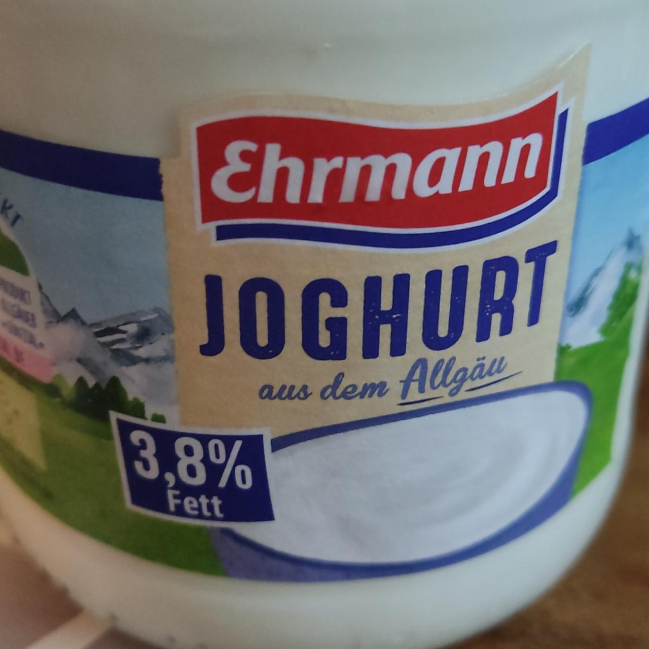 Фото - Йогурт 3.8% joghurt Ehrmann