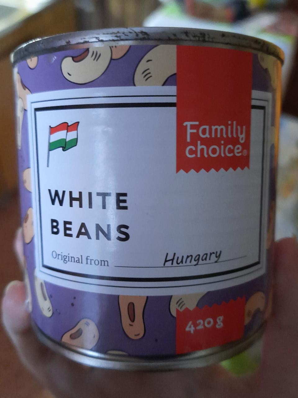 Фото - white beans белая фасоль Family choice