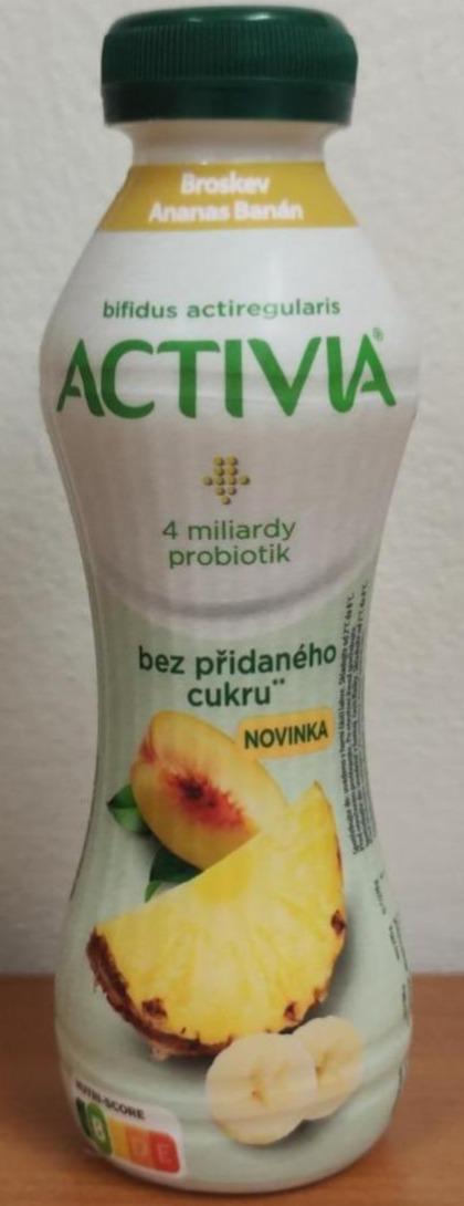 Фото - Йогурт со вкусом ананас-банан без сахара Activia Danone