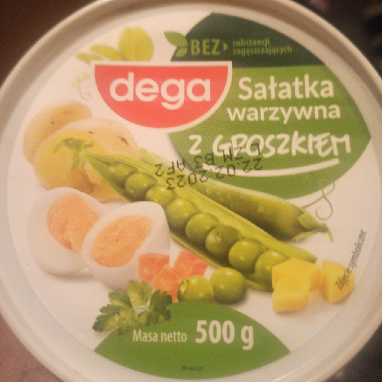 Фото - салат овощной с яйцом с горошком Dega